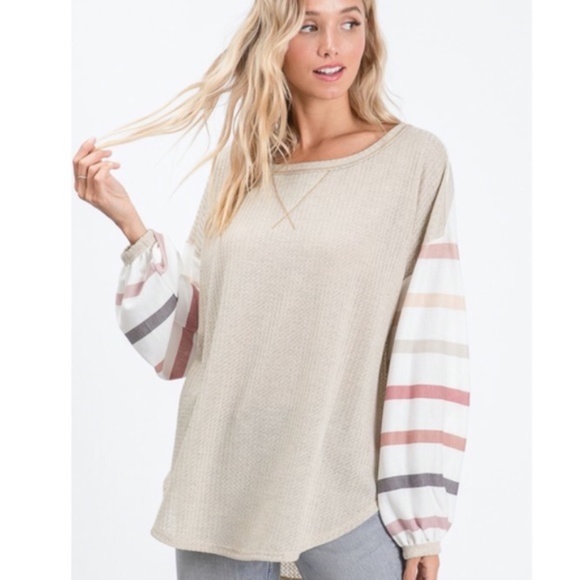 MARY KATE Multicolor Stripes Long sleeve top - Picture 5 of 5